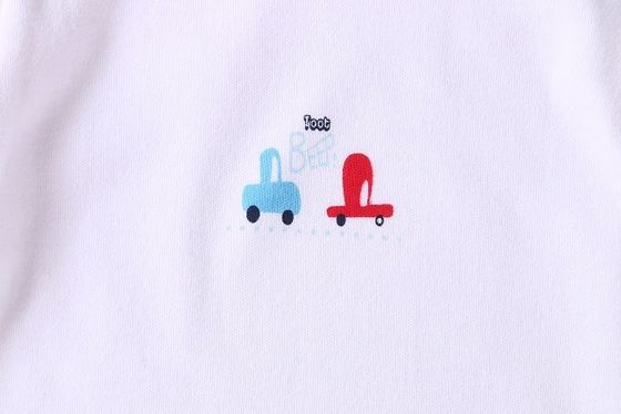 Soft Breathable Longsleeve Baby Organic Cotton Baby Clothes With Blue Pink Print