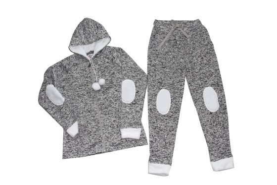 Long Sleeve Ladies Pyjama Sets Fleece Sleepwear Women'S Winter Pajamas