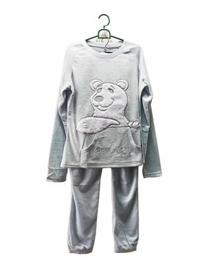 El pijama micro de las señoras del paño grueso y suave del invierno 180G fija el modelo precioso XS - tamaño del perro de XXL